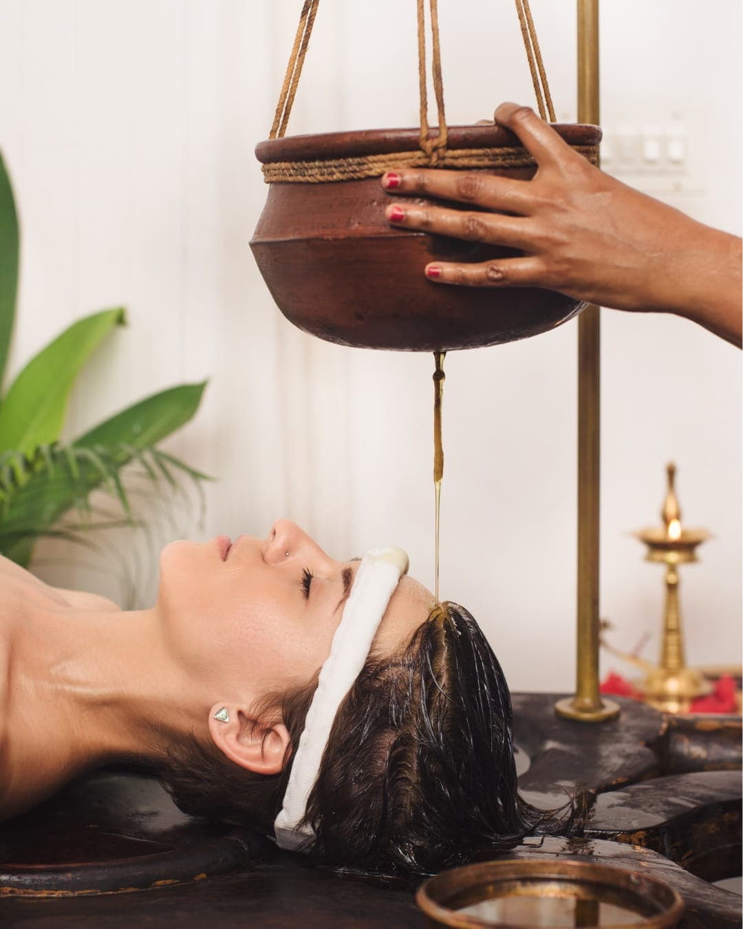 Panchakarma support treatment room in the Ayurveda department at RamaCare Polyclinic