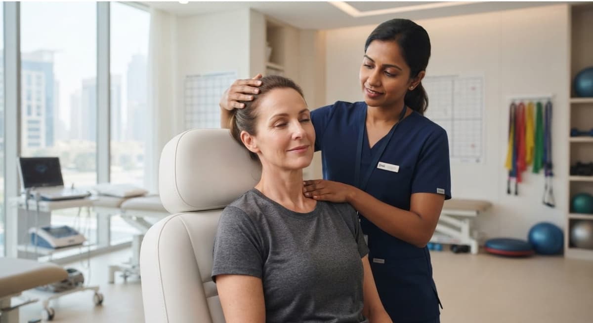 Physiotherapy for anxiety-related muscle tension in Dubai