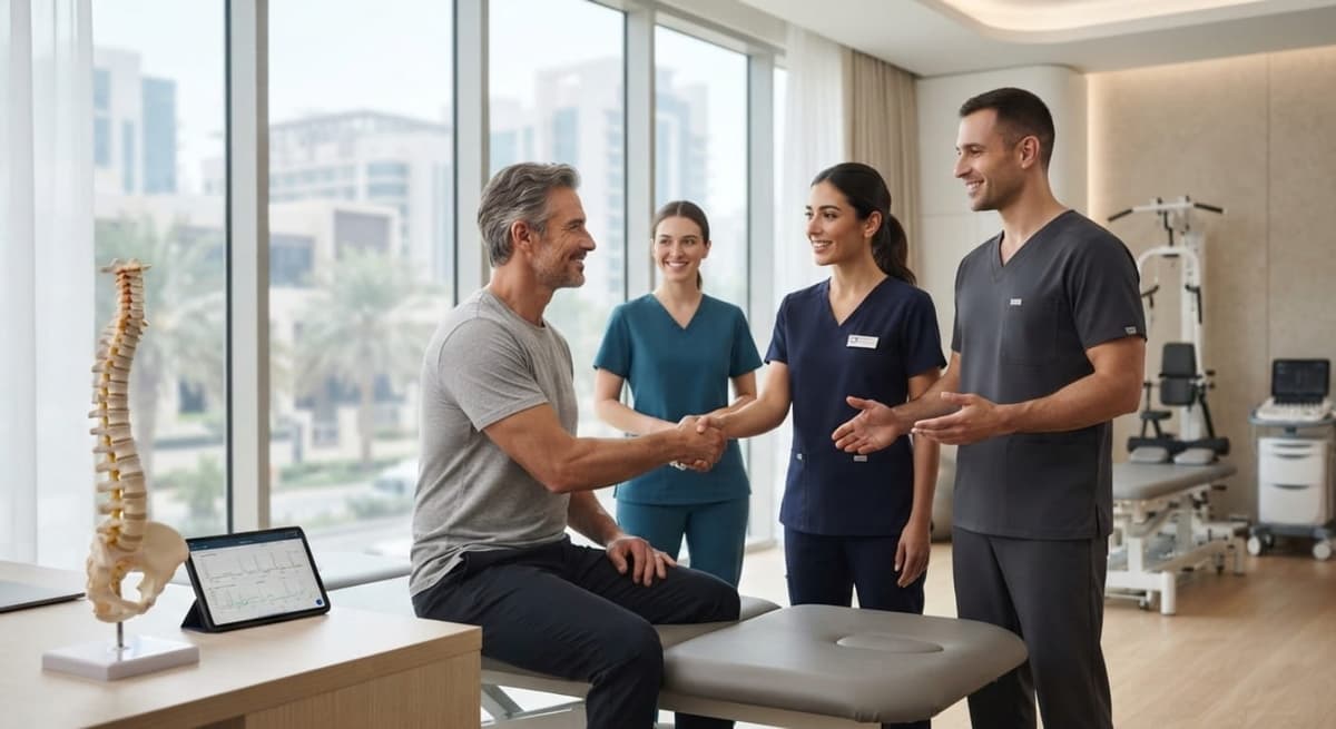 Modern spine rehabilitation equipment used for structured recovery programs