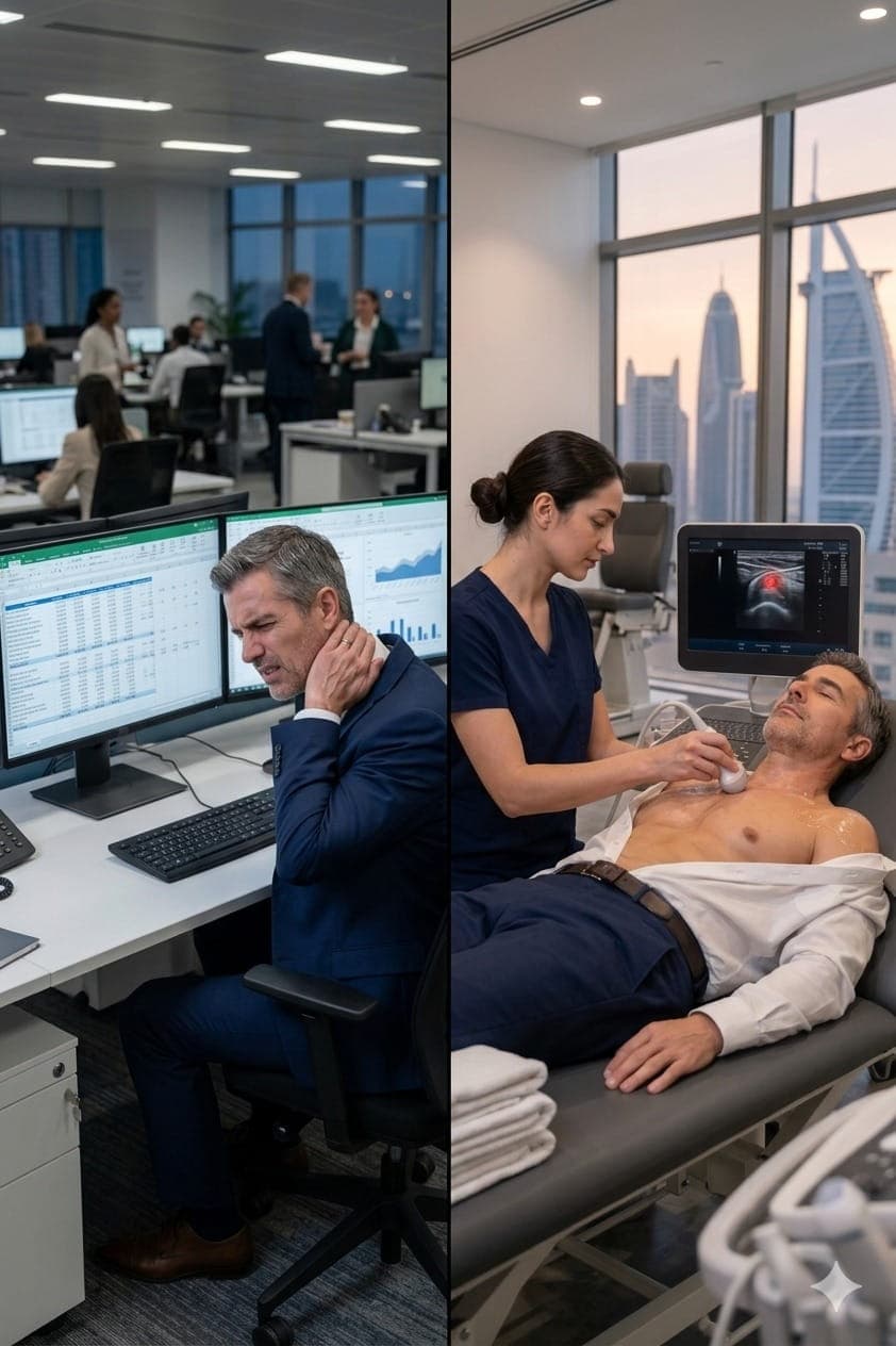 Office neck treatment at RamaCare Dubai