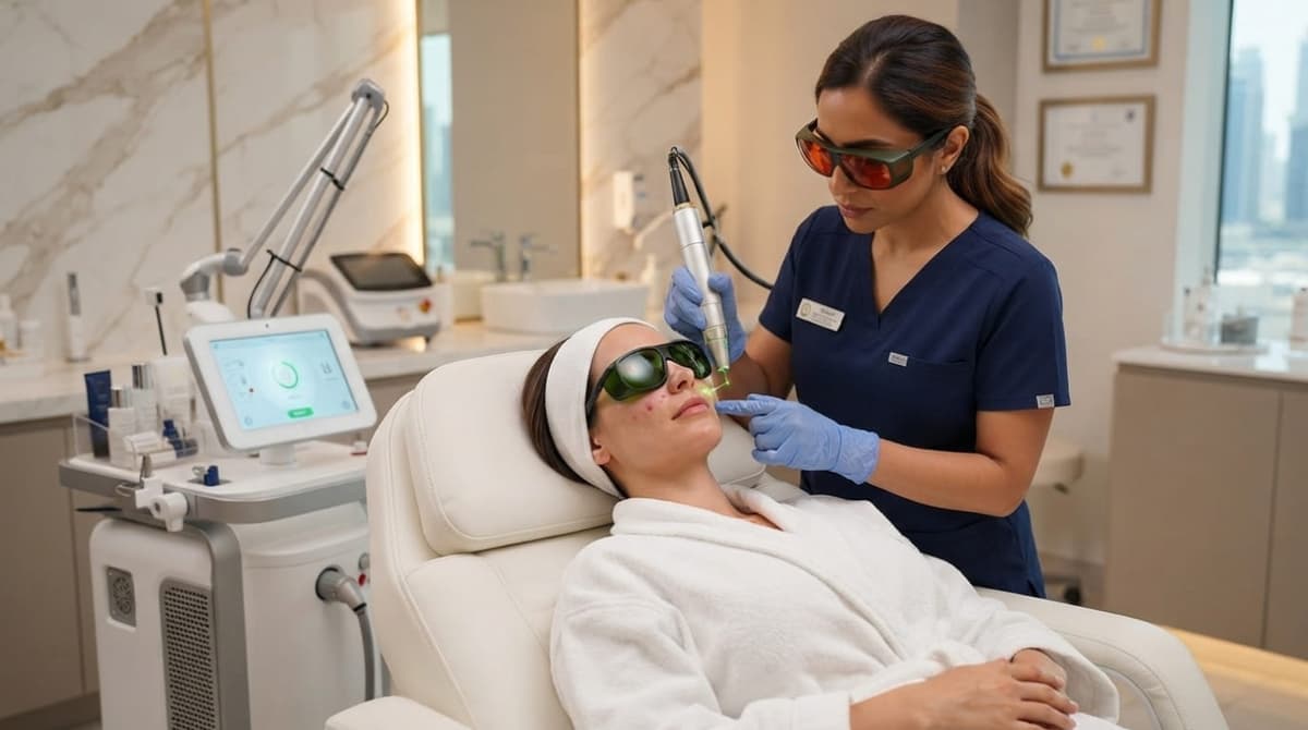 Dermatology laser skin treatment and vascular therapy in Dubai clinic