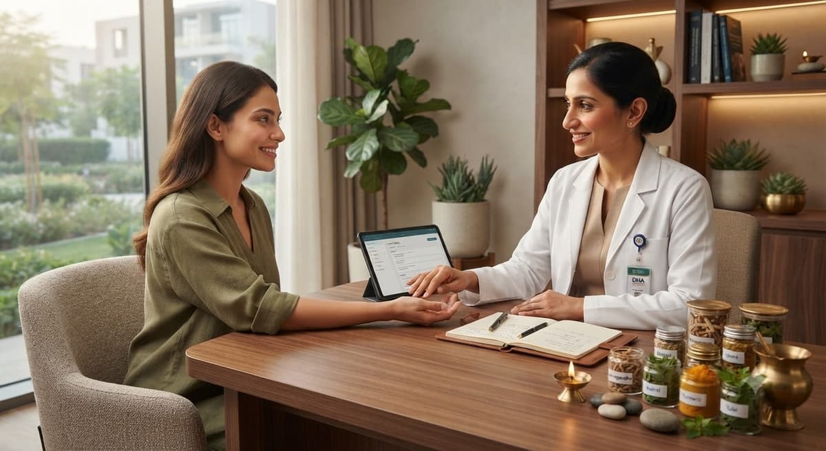 Ayurvedic wellness consultation for emotional wellbeing Ayurvedic consultation for anxiety support at RamaCare Dubai