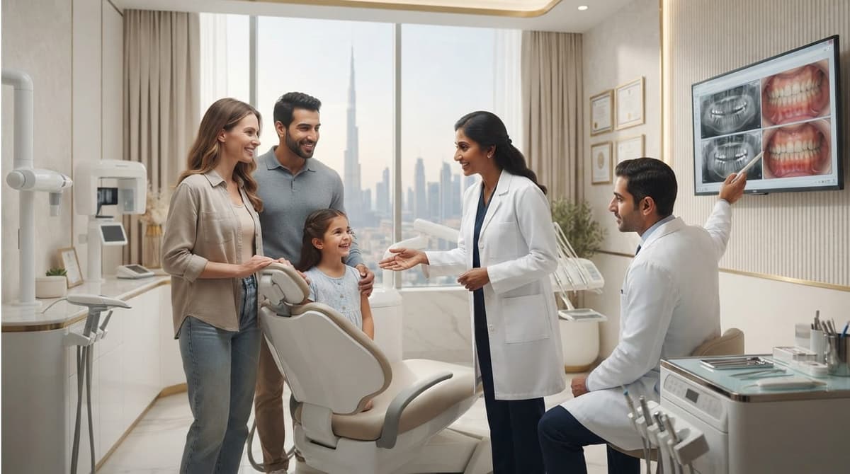 Friendly RamaCare Polyclinic dental team providing family dental care in Dubai