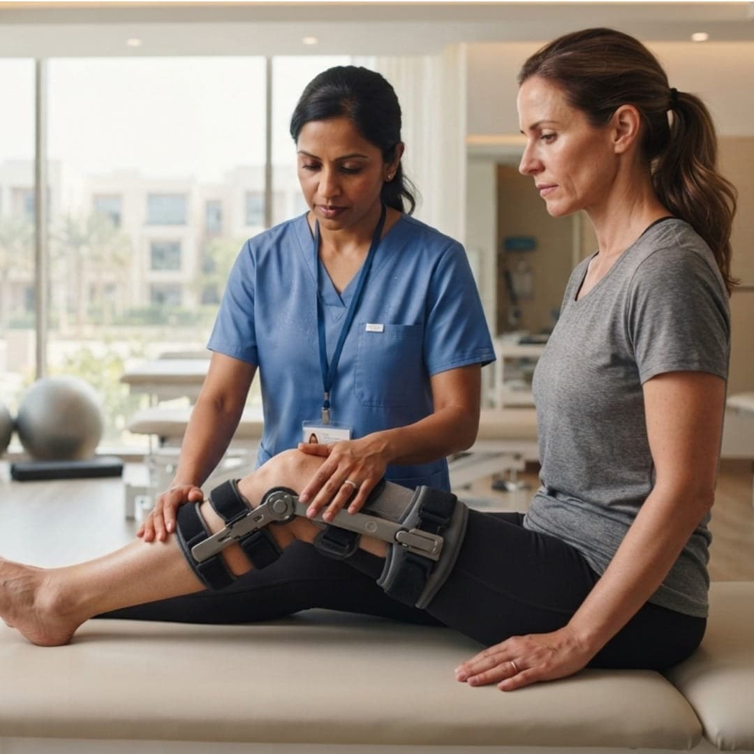 Post-operative rehabilitation exercises in Jumeirah clinic Post-operative rehabilitation exercises at RamaCare Polyclinic Dubai