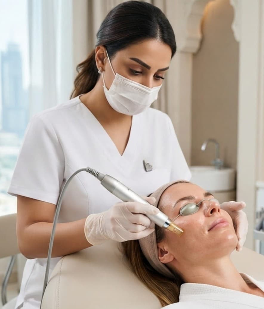 RF Microneedling consultation in Dubai at RamaCare Polyclinic