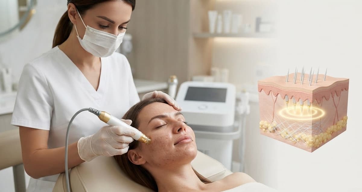 RF microneedling assessment for acne scars in Dubai
