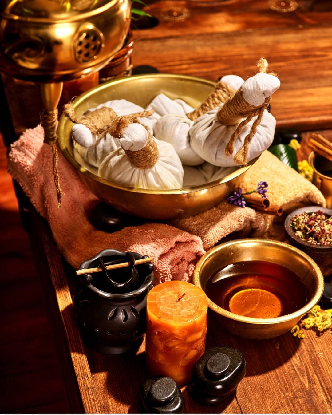 Dr. Shamna Keloth Meethal conducting an Ayurvedic consultation at RamaCare Polyclinic
