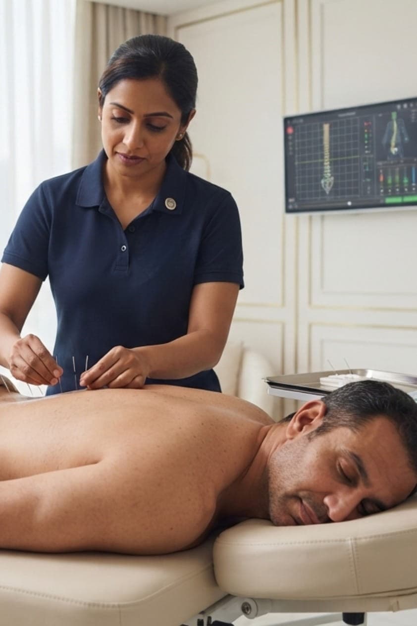 Dry needling trigger point treatment Dubai physiotherapist