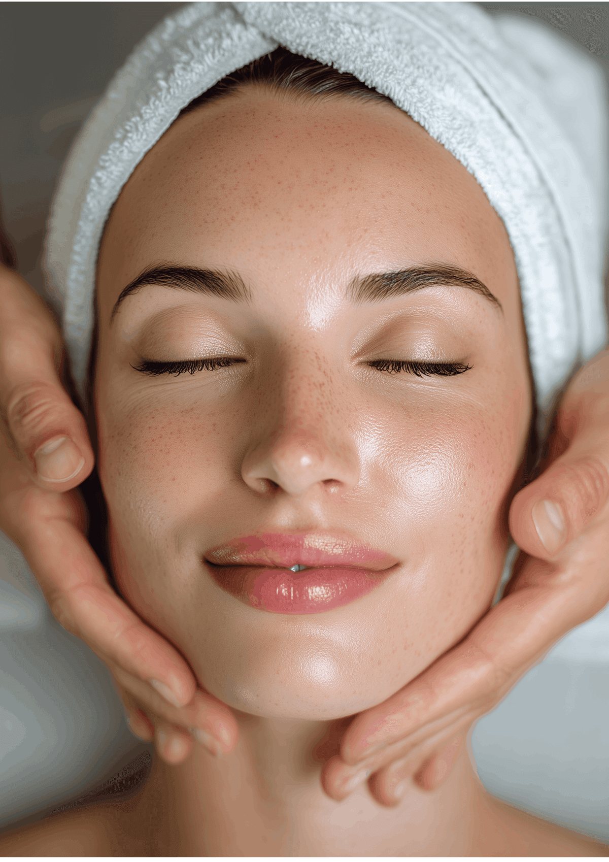 Facial treatment designed to cleanse, nourish, and rejuvenate the skin in a professional clinic.