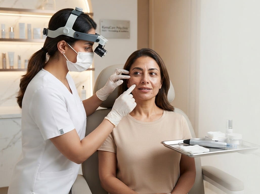 Microneedling & Skin Renewal consultation at RamaCare Polyclinic Dubai