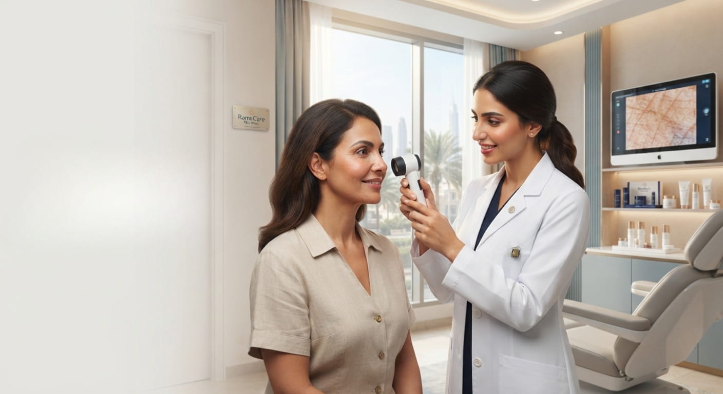 Dermatology consultation at RamaCare Polyclinic Dubai