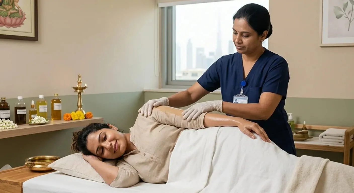 Healthcare professional talking with a new mother in a calm consultation room